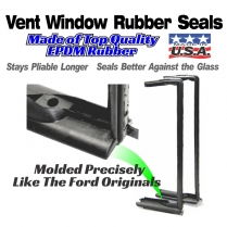 Vent Window Rubber Seals - 1955 Ford Victoria, 1955 Mercury Monterey