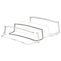 Windshield Seal - No Groove for Chrome - Mainline Sedans, Wagon, Sedan Delivery - 1955-56 Ford Car
