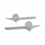 Hood Side Emblem - "FORD F-100" - Chrome - 1956 Ford Truck