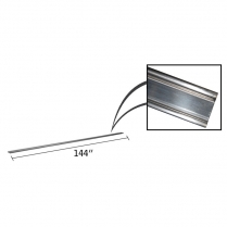 Bed Strip - 12' Piece - Stainless Steel - No Holes - 1948-72 Ford Truck