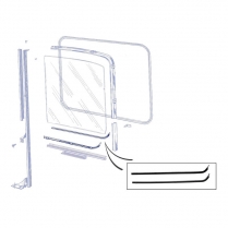 Door Glass Anti-Rattlers - 1956 Ford Truck