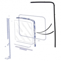 Door Glass Run - Rear and Top - 1956 Ford Truck