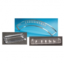 Instrument Lens, Bezel, and Dial Set - Speedometer, Odometer, Shift Indicator - 1957 Ford Car