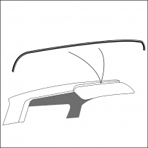 Roof Seal - Rear of  Flapper - Retractable - 1957-58 Ford Car