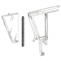 Back Edge of Vent Window Seals - 2 & 4 Door Hardtop with Post - 1957-58 Ford Car