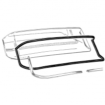Back Glass Seal - 2 Door Hardtop, Town & Club Sedan - 1957-58 Ford Car, 1958 Ford Edsel