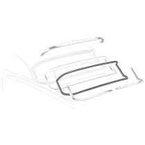 Back Glass Seal - Custom 2 & 4 Door Sedans - 1957-58 Ford Car  