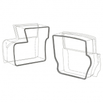 Door Seal Set - 4 Door Sedan - 1957-58 Ford Car