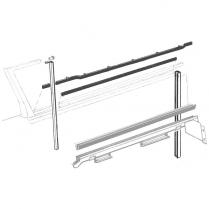 Door Glass Anti-Rattler Kit - Hardtop, Retractable, & Convertible - 1957-58 Ford Car, 1958 Ford Edsel
