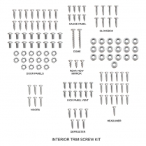 Interior Trim Screw Kit - Stainless - 130 piece - 1957-60 Ford Truck