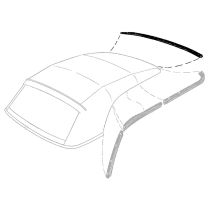 Header Bow Seal - Convertible - 1958-60 Ford Thunderbird