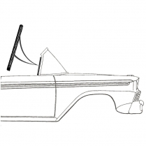 Windshield Post To Door Seals - 1959 Ford Car