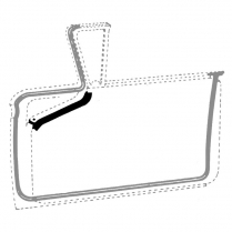 Front Door At Belt Inner Seals - Pair - 1959 Ford Galaxie, 1959 Ford Edsel