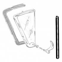 Back Edge of Vent Window Seals - All Body Styles - 1959 Ford Car