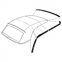 Weather Stripping Kit for Convertible Top - 1959 Ford Galaxie