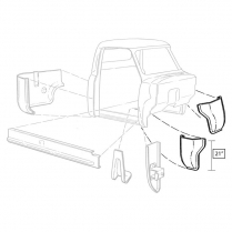 Cowl Repair Panels - Lower - Pair - 1953-56 Ford Truck