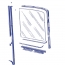 Door Glass Anti-Rattler Kit - 1953-55 Ford Truck