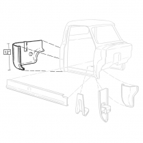 Cab Corners Rear - Pair - RH & LH - 1953-56 Ford Truck