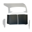 Behind Seat Interior Trim Panel - Black - 1953-55 Ford Truck