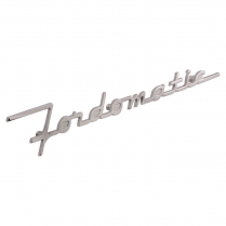 Hood Nameplate Emblem - "Fordomatic" - 1955-56 Ford Truck, 1953-55 Ford Car