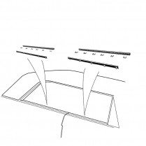 Door & Quarter Window Glass Anti-Rattler Kit - Starliner - Galaxie - 1960-61 Ford Car  