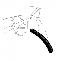 Windshield Garnish Molding - 1960-64 Ford Car