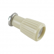 Cigar Lighter Knob - White -  White w/Chrome Insert1960-63 Ford Car
