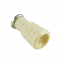 Cigar Lighter Knob - White - White w/White Plastic Insert  - 1960-63 Ford Car