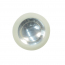 Radio Knob - White w/Chrome Insert - Flat Shaft - 1960-63 Ford Car