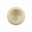 Radio Knob - White w/White Plastic Insert - Flat Shaft - 1960-63 Ford Car