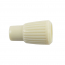 Choke Cable Knob - White w/White Plastic Insert - 1960-63 Ford Car