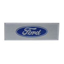 Door Scuff Plate Nameplate Emblem - "Ford" - Blue - 1966-77 Ford Bronco, 1960-79 Ford Car