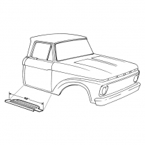 Running Board Step Plate - RH - 1961-64 Ford Truck