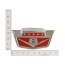 Hood Emblem - V8 - Chrome & Red - 1961-66 Ford Truck
