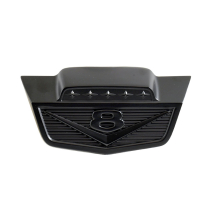 Hood Emblem - V8 - Satin Black - 1961-66 Ford Truck