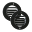 Windshield Defroster Vent Covers - Plain - 1961-66 Ford Truck