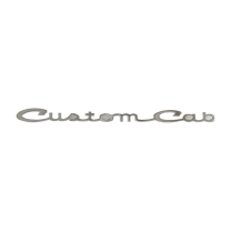 Door Emblem - Custom Cab - Chrome - 1961-66 Ford Truck
