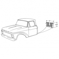 Cab Corner Lower Rear Repair Panel - LH - 1961-66 Ford Truck