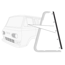 Back Edge of Vent Window Seals - 1961-67 Ford Econoline