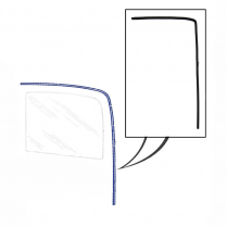 Door Glass Run - Top and Back of Door - 1962-64 Ford Fairlane