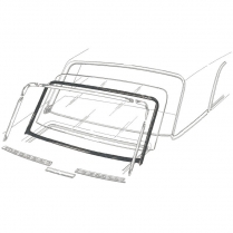 Back Glass Seal - 2 & 4 Door Sedan - 1962-65 Ford Falcon, 1964 Mercury Comet