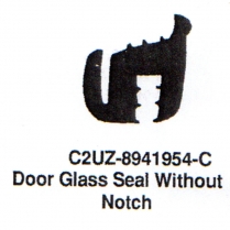Side or Rear Door Glass Seal - w/o Notch - 1961-67 Ford Econoline