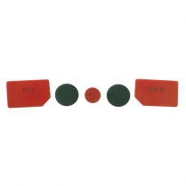 Instrument Warning Light Lens Set - 1963 Ford Galaxie