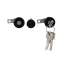 Ignition and Door Lock Cylinder Set - with Black Bezels - 1961-66 Ford Truck, 1966-67 Ford Bronco, 1962-64 Ford Car