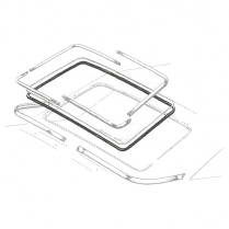 Back Glass Seal - 2 Door Hardtop (Fastback) - 1963-64 Ford Galaxie