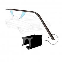 Roof Rail Seals - 2 Door Hardtop (Fastback) - 1963-64 Ford Galaxie
