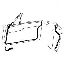 Door Seal Set - Hardtop & Convertible - 1963-65 Ford Falcon, 1963-65 Mercury Comet