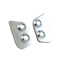 Door Latch Striker Aux Plates - Pair - 1961-66 Ford Truck, 1957-63 Ford Car