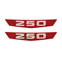 Hood Side Emblem Plastic Insert - "250" - 1963-64 Ford Truck
