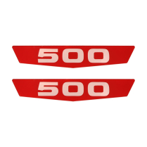Hood Side Emblem Plastic Insert - "500" - 1963-66 Ford Truck